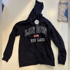 Navy London Hoodie Size S